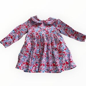 Jacadi Liberty Print Long Sleeve Dress